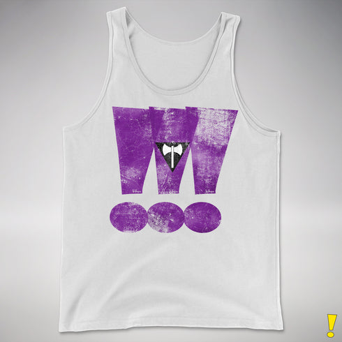 Lesbian Labrys Pride Grunge Exclamation Points Premium Tank Top - White